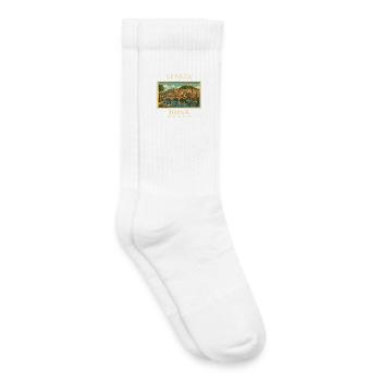Italien Bosa Vintage Reisemarke - Kinder Tennissocken - Weiß - Rechts