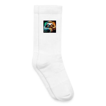 sloth - Kids Tennis Socks - white - Right