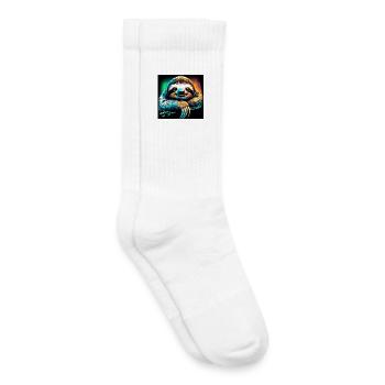 Faultier - Kinder Tennissocken - Weiß - Rechts