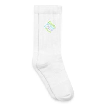 It's Okay To Ask For Help Help Questions Saying Logo - Kids Tennis Socks - white - Right