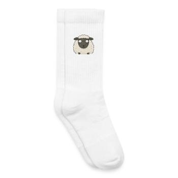 TINY ACTIVISTS | Sheep - Kids Tennis Socks - white - Right