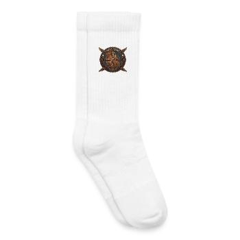 Steampunk compass with wings - Kids Tennis Socks - white - Right