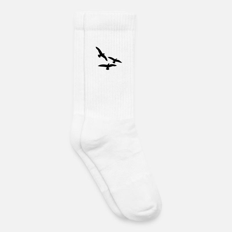 Vögel - Kinder Tennissocken - Weiß