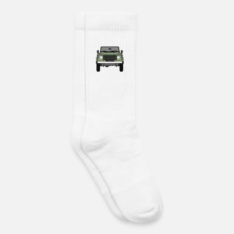 Verteidiger - Front - Kinder Tennissocken - Weiß
