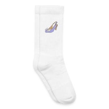 Chaussure Femme Chaussure Mode - Chaussettes de tennis bio enfant - blanc - Droite