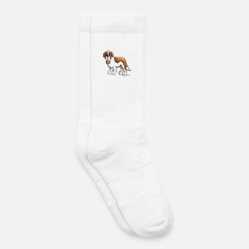 Der Bernhardiner - Kinder Tennissocken - Weiß