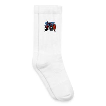 0856 chariot de transport ALT - Chaussettes de tennis bio enfant - blanc - Droite