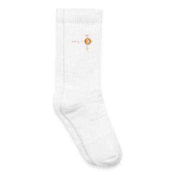 Bitcoin - Kinder Tennissocken - Weiß - Rechts