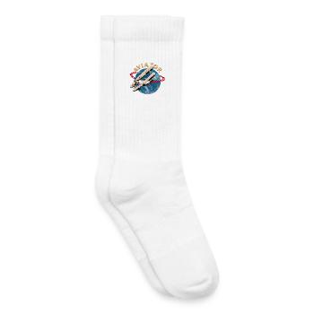 Pilote d'avion - Chaussettes de tennis bio enfant - blanc - Droite
