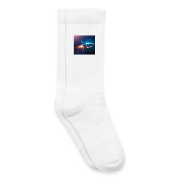 Raketenflug - Kinder Tennissocken - Weiß - Rechts