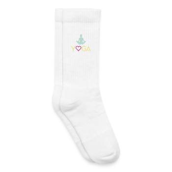 Yoga - Chaussettes de tennis bio enfant - blanc - Droite