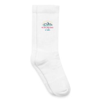 Wir brauchen keine Straßen. Trailrunner - Kinder Tennissocken - Weiß - Rechts