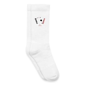 Poker - Chaussettes de tennis bio enfant - blanc - Droite