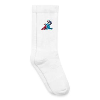 Ded Moroz Snegurotschka russischer Weihnachtsmann - Kinder Tennissocken - Weiß - Rechts