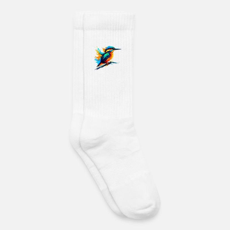 Eisvogel - Kinder Tennissocken - Weiß