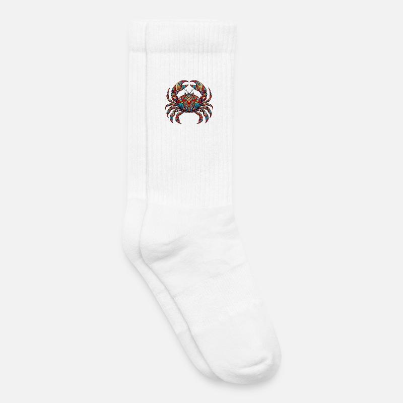 Krebs - Kinder Tennissocken - Weiß