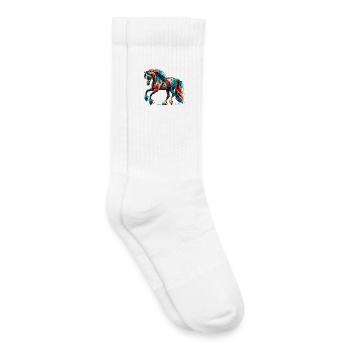 Horse - Kids Tennis Socks - white - Right
