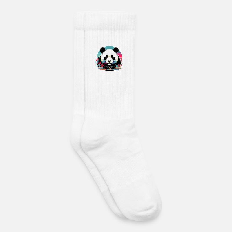 Panda - Kinder Tennissocken - Weiß