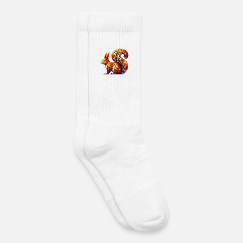 Eichhörnchen - Kinder Tennissocken - Weiß