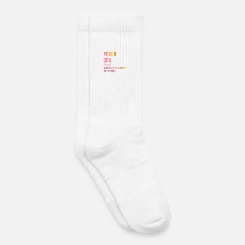 Poker - Kinder Tennissocken - Weiß