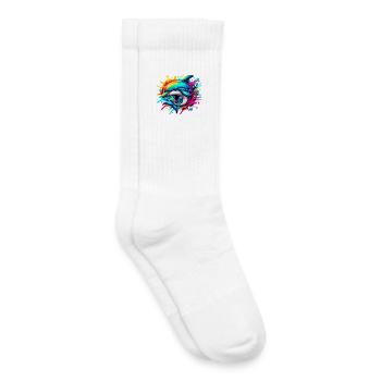 Dauphin - Chaussettes de tennis bio enfant - blanc - Droite