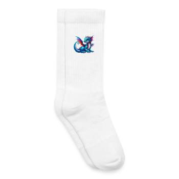 Drache - Kinder Tennissocken - Weiß - Rechts