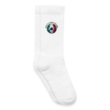 Football italien - Chaussettes de tennis bio enfant - blanc - Droite