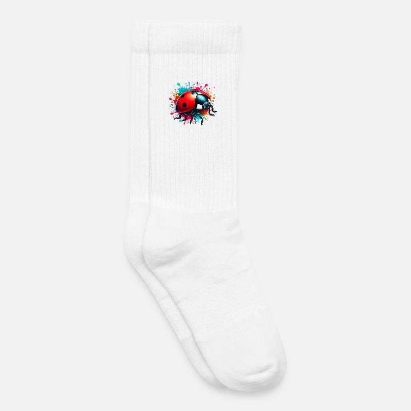 Marienkäfer - Kinder Tennissocken - Weiß