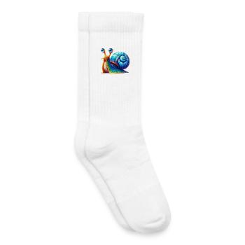 Snail - Kids Tennis Socks - white - Right
