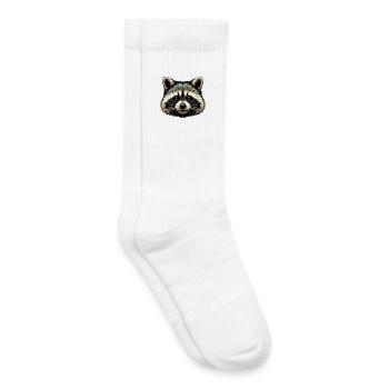 Raccoon - Kids Tennis Socks - white - Right