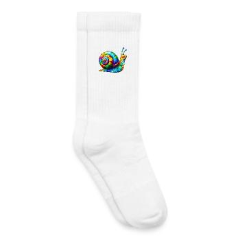 Schnecke - Kinder Tennissocken - Weiß - Rechts