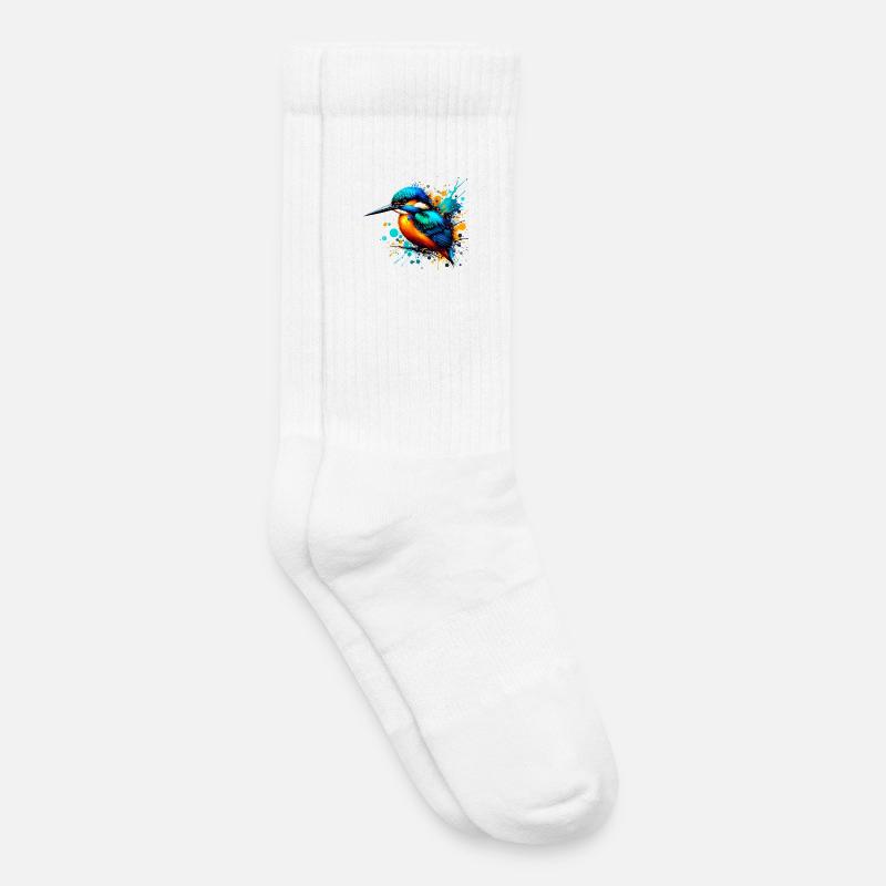 Eisvogel - Kinder Tennissocken - Weiß
