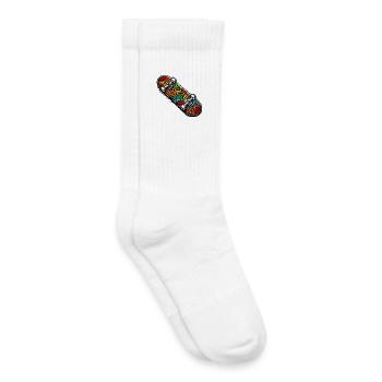 Skateboard - Kids Tennis Socks - white - Right