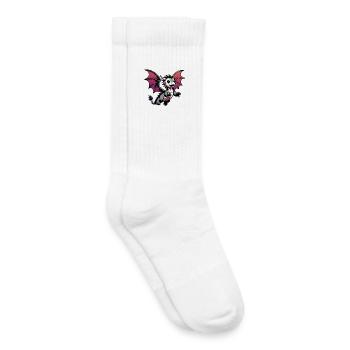 Drache - Kinder Tennissocken - Weiß - Rechts