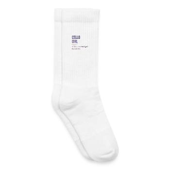 Violoncelle Violoncelle - Chaussettes de tennis bio enfant - blanc - Droite