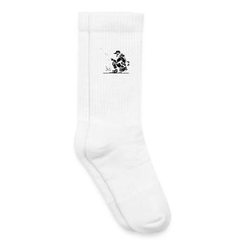 Pêcheur - Chaussettes de tennis bio enfant - blanc - Droite