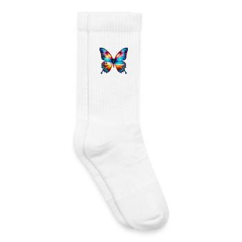 Butterfly - Kids Tennis Socks - white - Right