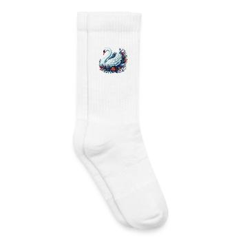 Schwan - Kinder Tennissocken - Weiß - Rechts