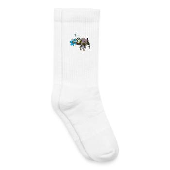 Faultier im Garten - Kinder Tennissocken - Weiß - Rechts