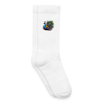 Pfau - Kinder Tennissocken - Weiß - Rechts