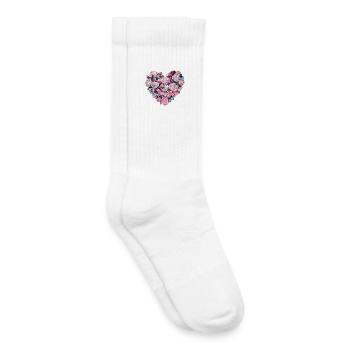 Heart of Roses Romantisches Herz Valentinstag - Kinder Tennissocken - Weiß - Rechts