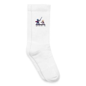 First Fight, Level Later – Knight vs Skeleton - Kids Tennis Socks - white - Right