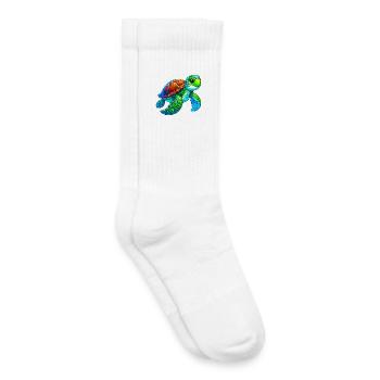 Turtle - Kids Tennis Socks - white - Right