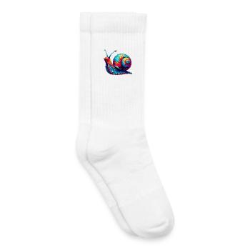 Schnecke - Kinder Tennissocken - Weiß - Rechts