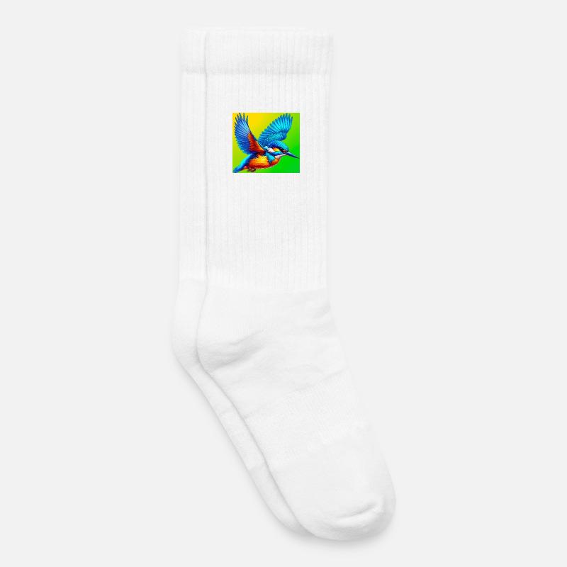 Eisvogel - Kinder Tennissocken - Weiß