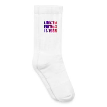 40e anniversaire Edition limitée 11/1985 - Chaussettes de tennis bio enfant - blanc - Droite