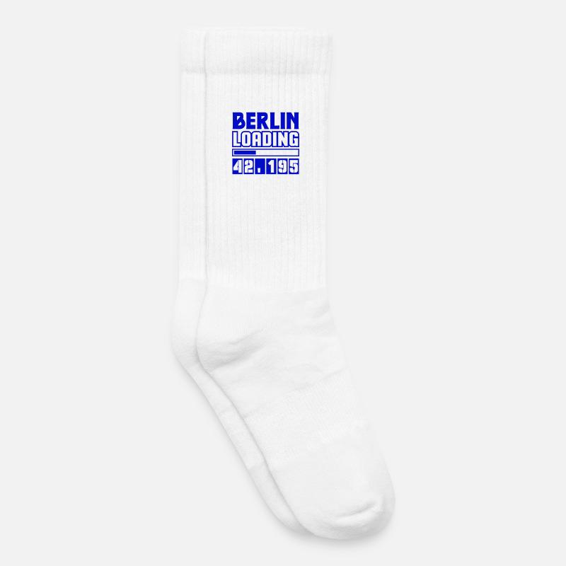 Berlin Loading Marathon - Kinder Tennissocken - Weiß