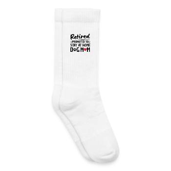 Retraite d’une maman chien à la retraite - Chaussettes de tennis bio enfant - blanc - Droite