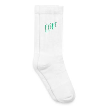 Love cycling - Kids Tennis Socks - white - Right