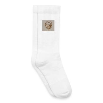 Abstrakter Handschlag Friedens Wellen Jesus - Kinder Tennissocken - Weiß - Rechts